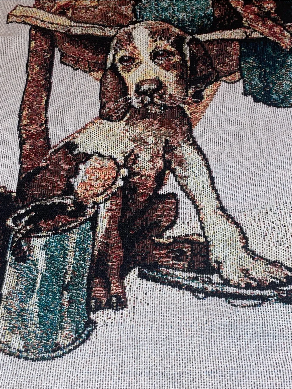 The Northwest Norman Rockwell Multicolor Woven Throw Blanket -